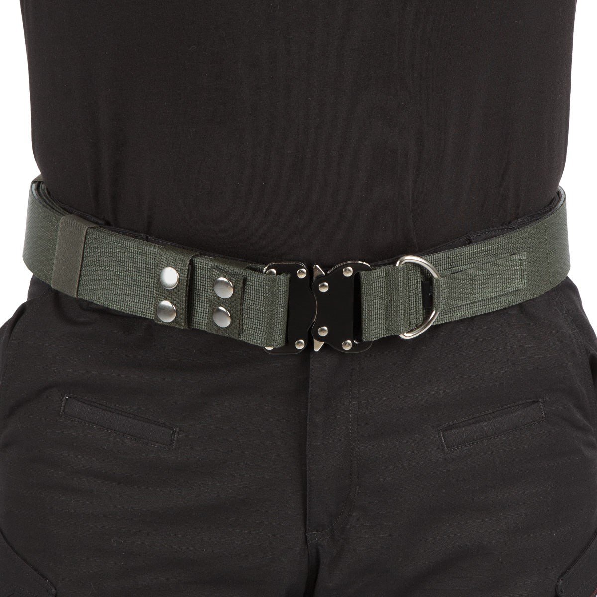 Tugan Çelik Tokalı Taktik Bükülmez Palaska-Haki