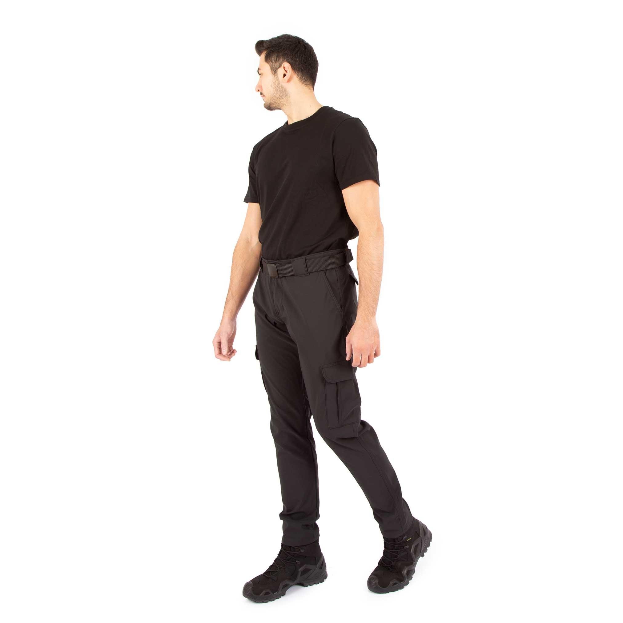 Tugan Taktikal Kargo Cepli Trekking Pantolon Siyah