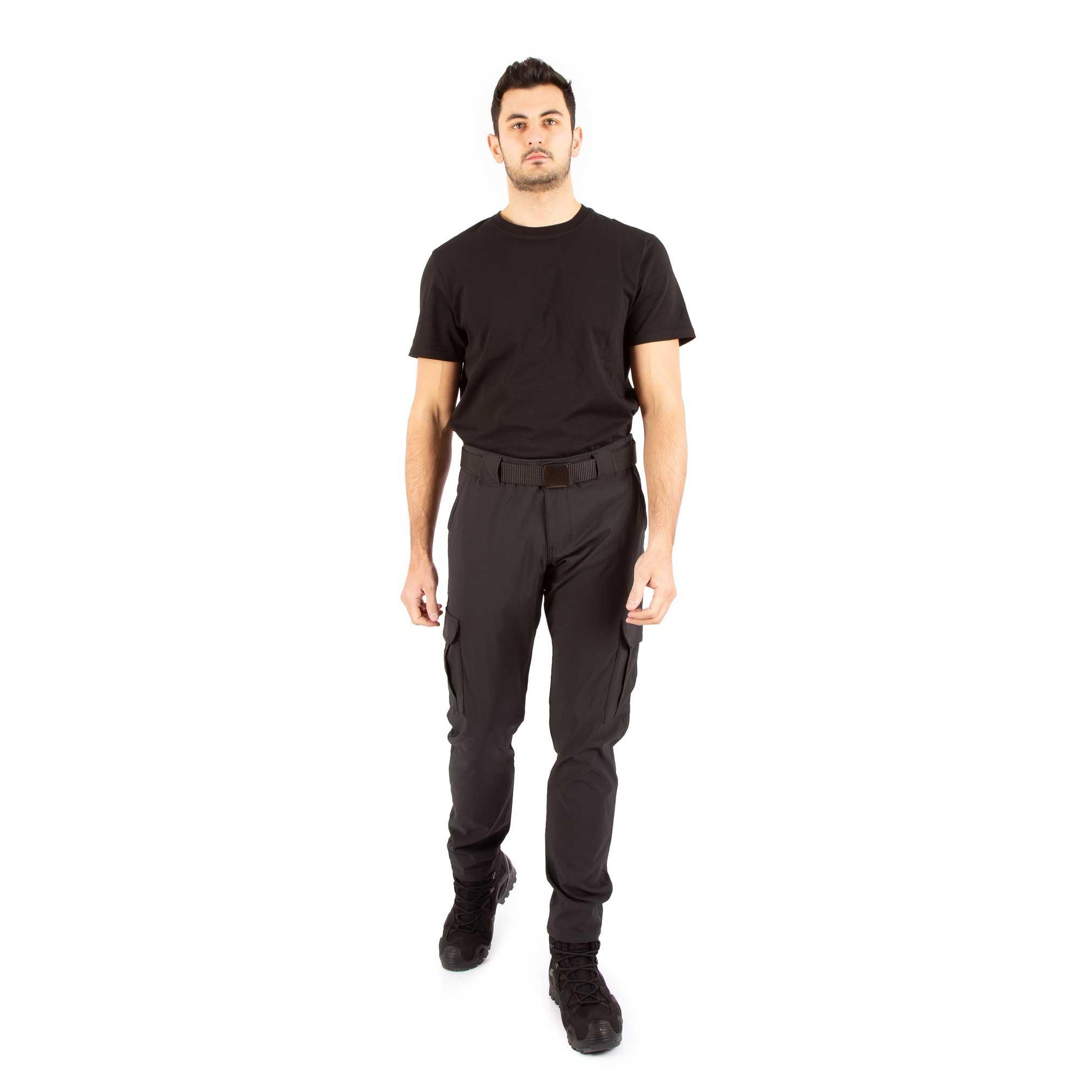 Tugan Taktikal Kargo Cepli Trekking Pantolon Siyah