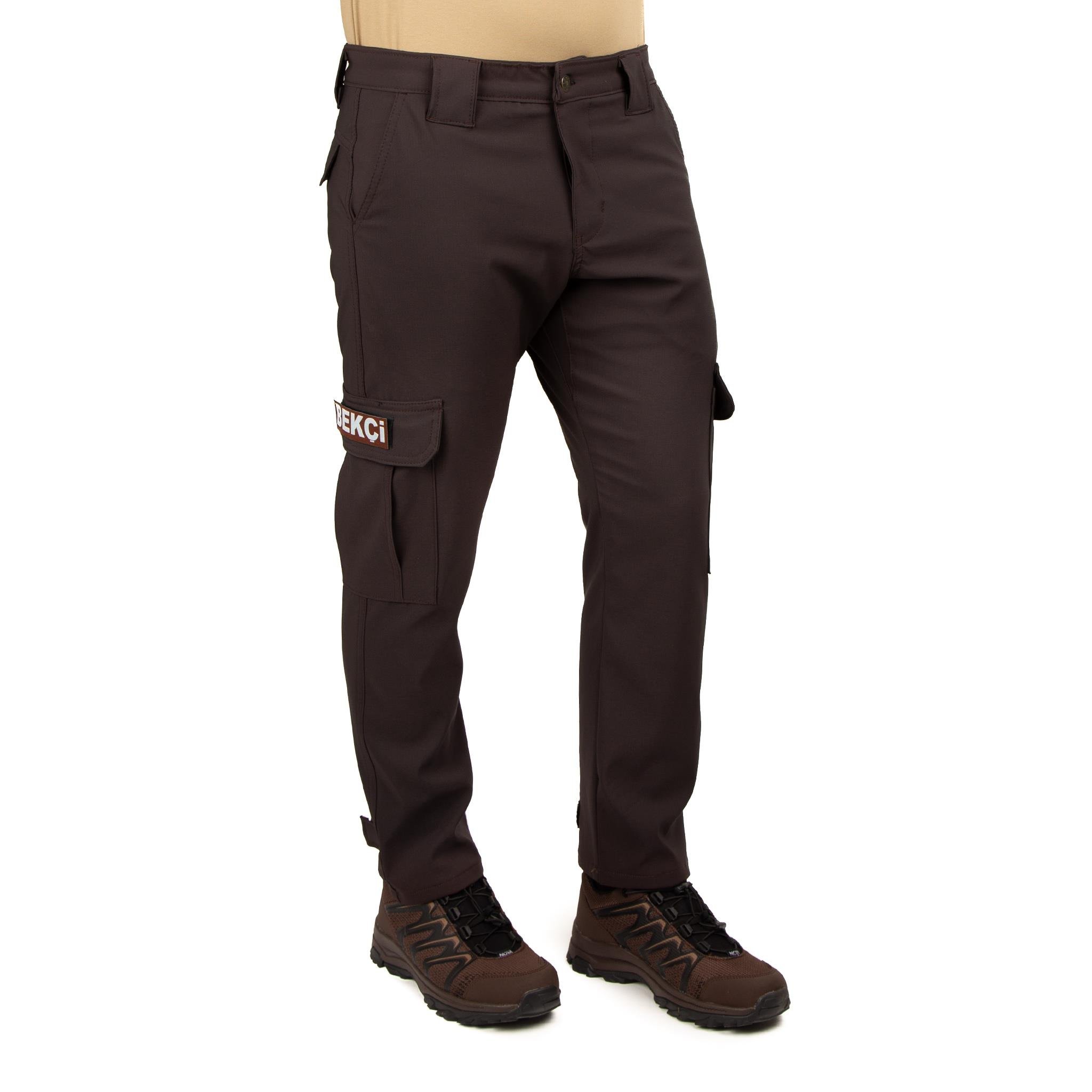 Tugan Taktikal Likralı Bekçi Pantolonu Kahverengi