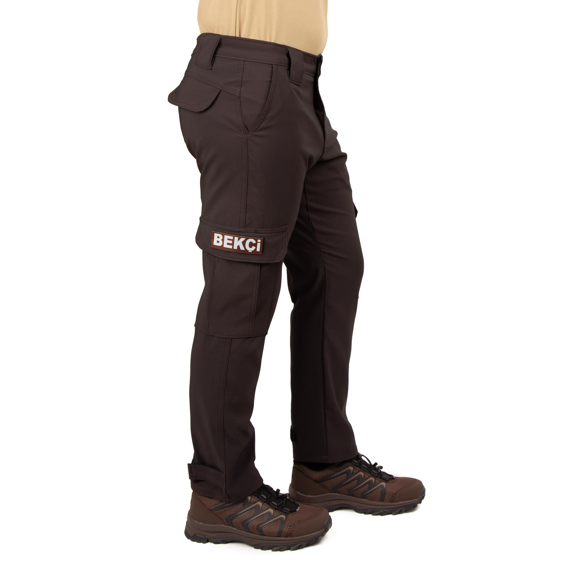 Tugan Taktikal Likralı Bekçi Pantolonu Kahverengi