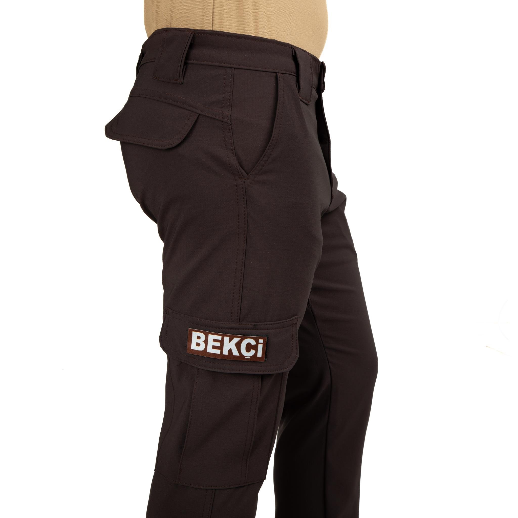 Tugan Taktikal Likralı Bekçi Pantolonu Kahverengi