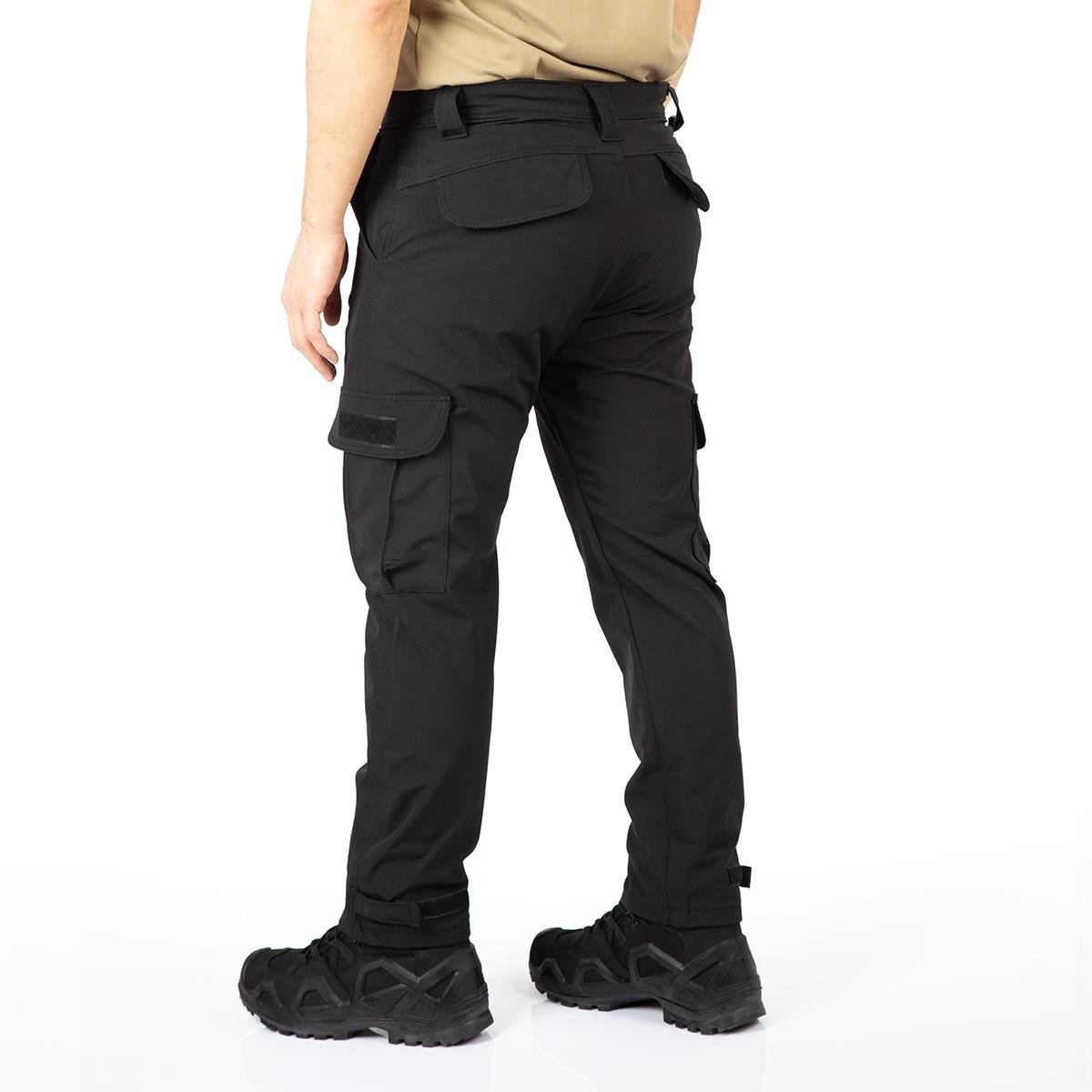 Tugan Taktikal Taktik Görev Pantolonu Cırtlı Siyah