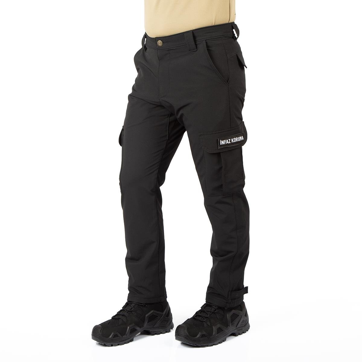 Tugan Taktikal Trekking İnfaz Koruma Pantolonu Siyah