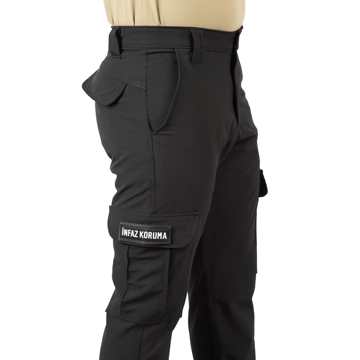 Tugan Taktikal Trekking İnfaz Koruma Pantolonu Siyah