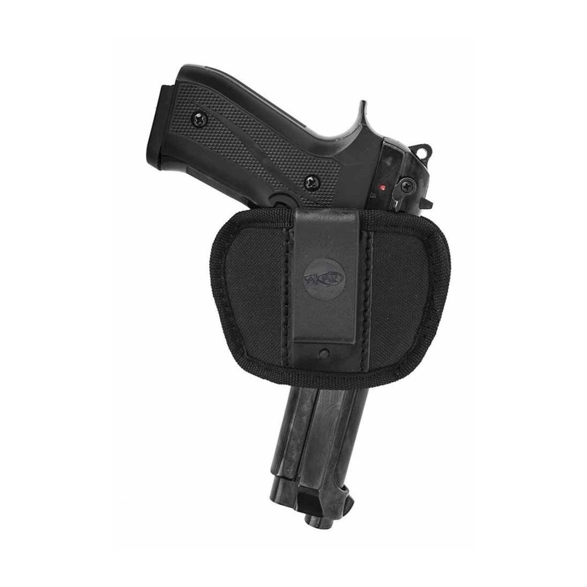 Airsoft Silah Kılıfı Universal Tüm Tabancalar İçin İç Ve Dış Taşıma Sağ-Sol Kumaş Maşalı Siyah