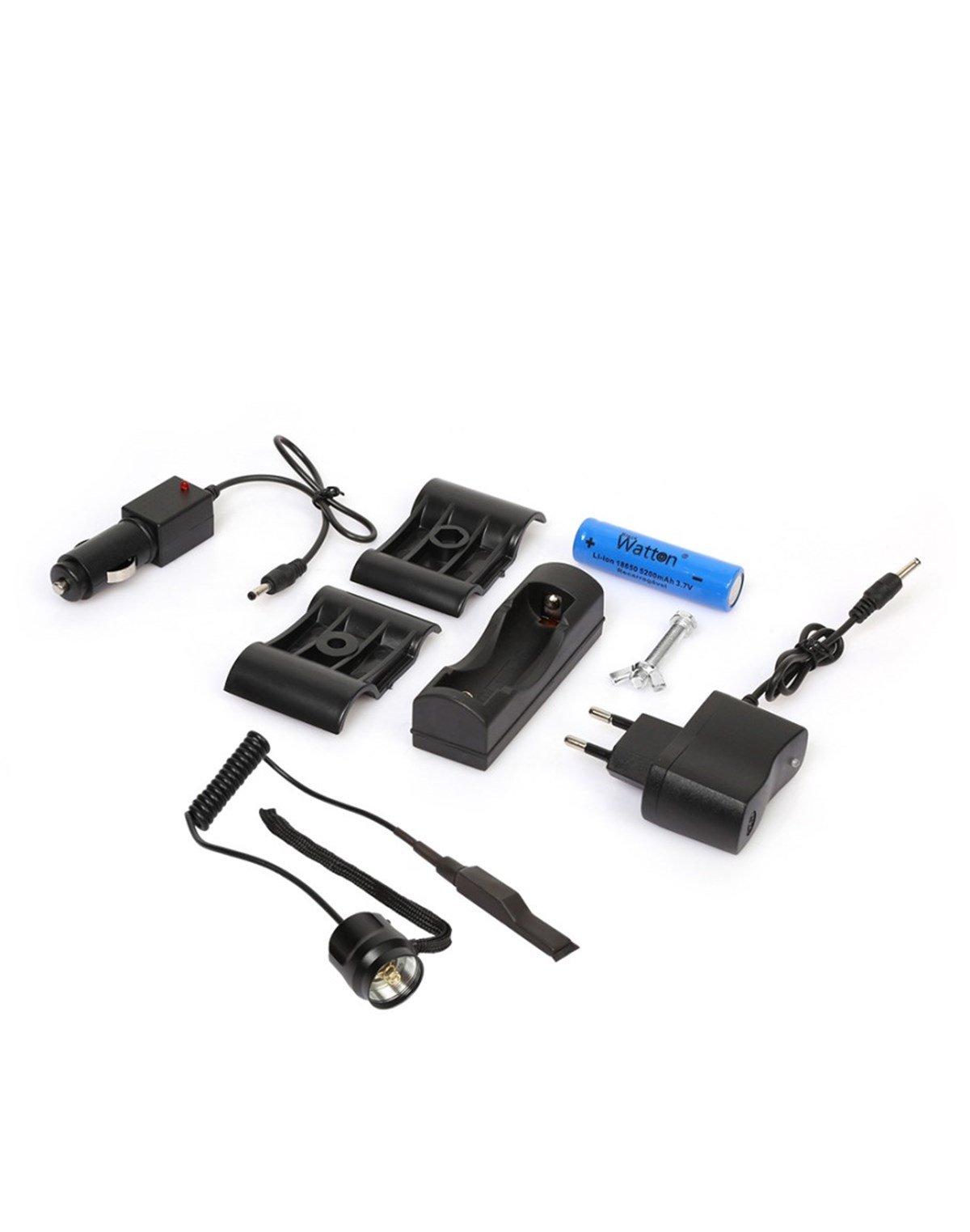 Watton Güçlü Tüfek Aparat Uyumlu Şarjlı Fener Wt-149