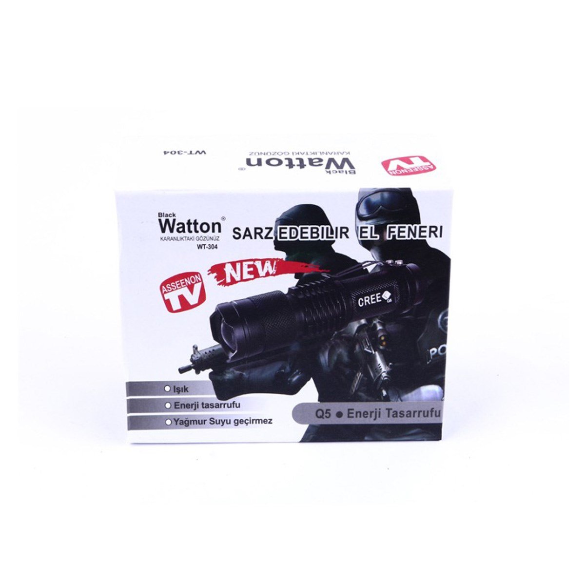 Watton Mini Güçlü Şarjlı El Feneri WT-304
