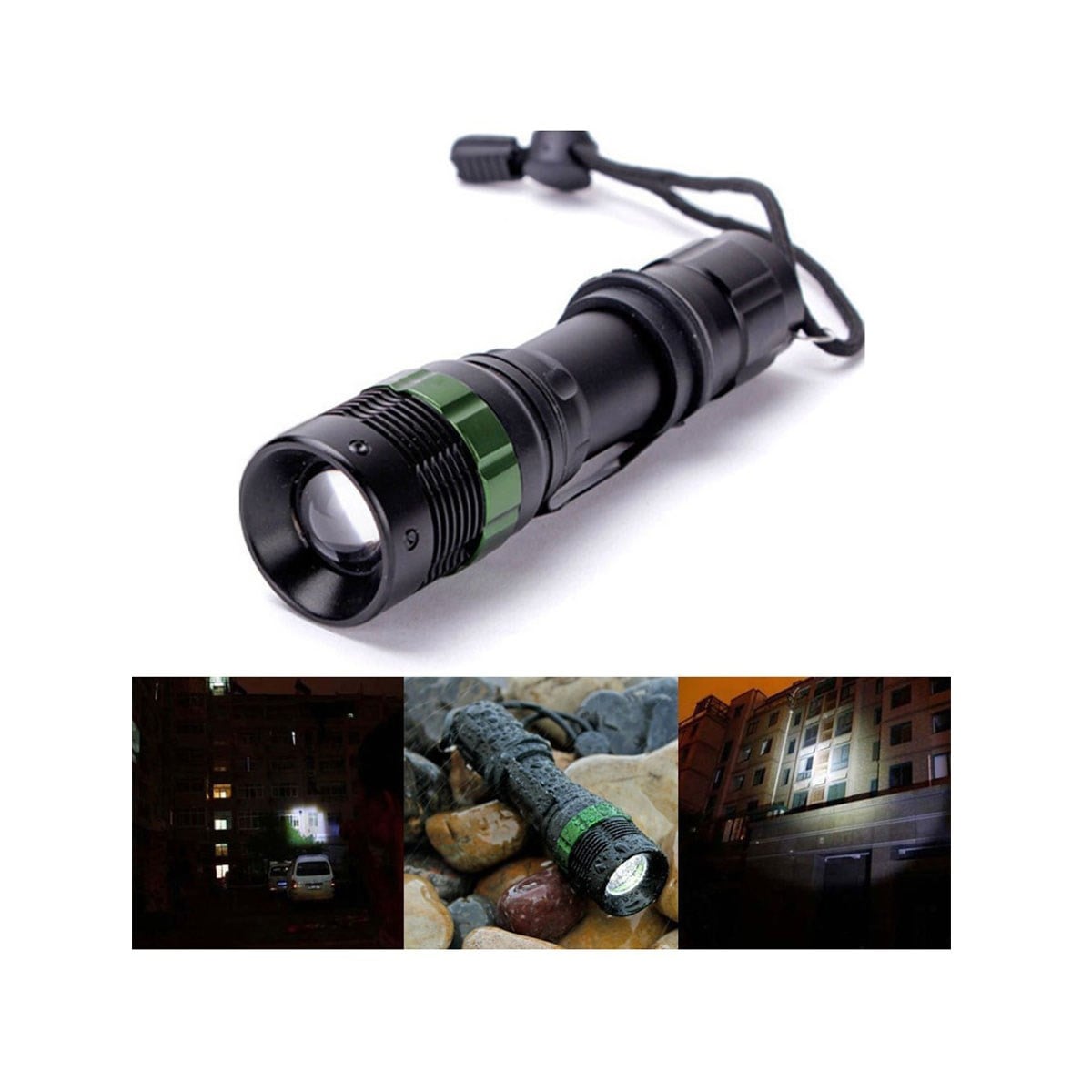 Watton Zoomlu Oto Şarjlı El Feneri WT-012