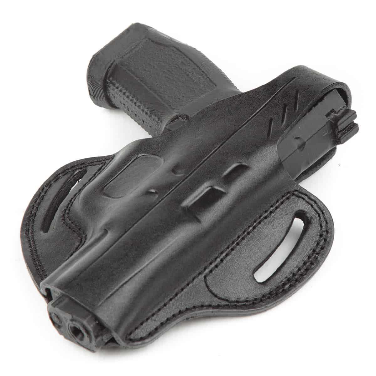 Wolf Holster Canik55 TP9 Deri Tabanca Kılıfı Tam Kelebek Siyah