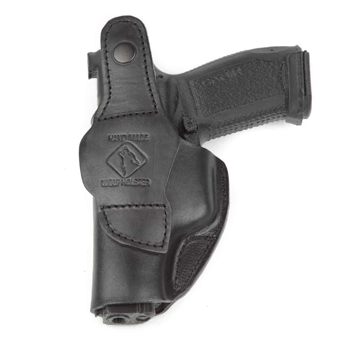 Wolf Holster Canik55 TP9 Deri Tabanca Kılıfı İç Dış Tam Siyah