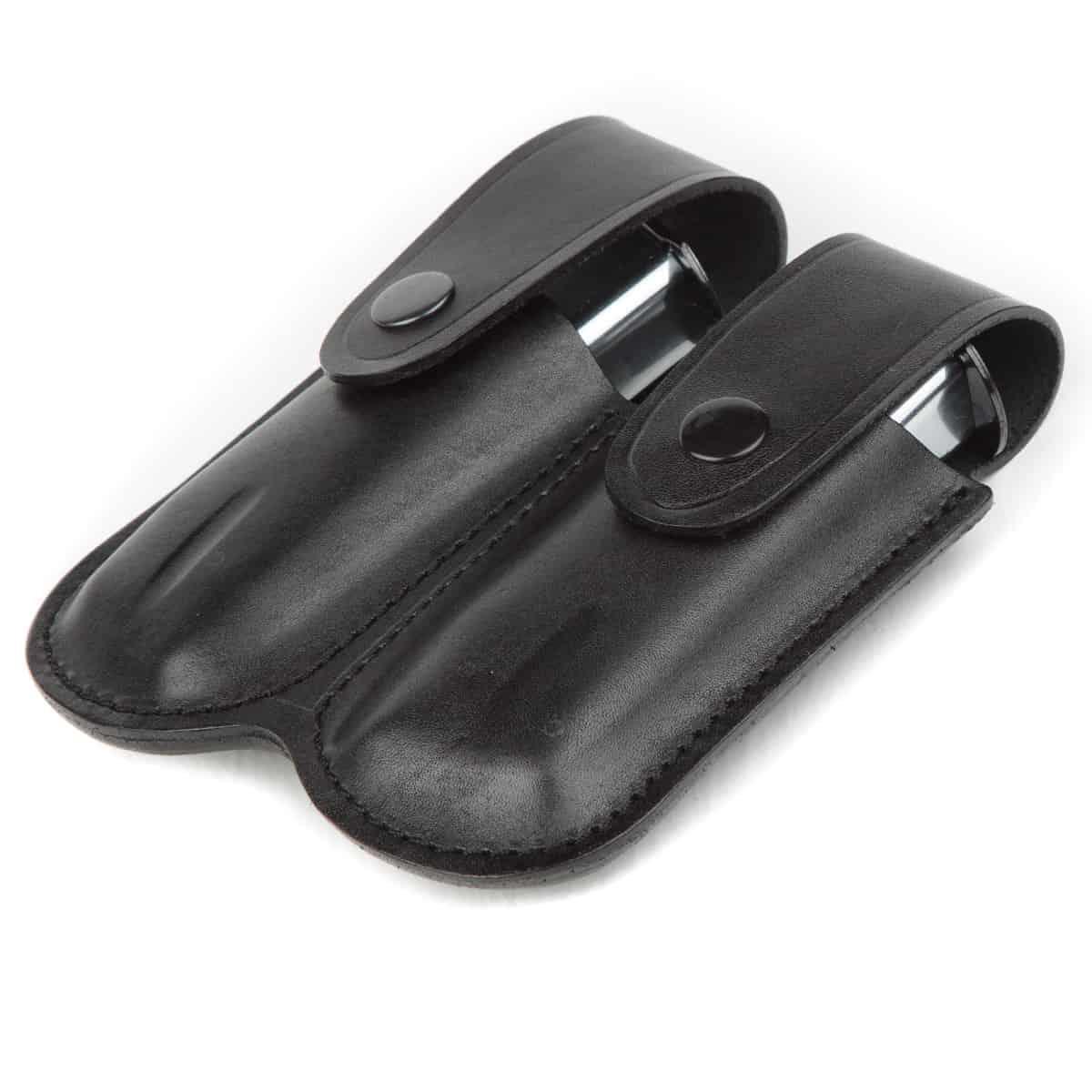 Wolf Holster Deri Şarjör Kılıfı Çiftli Maşasız Siyah