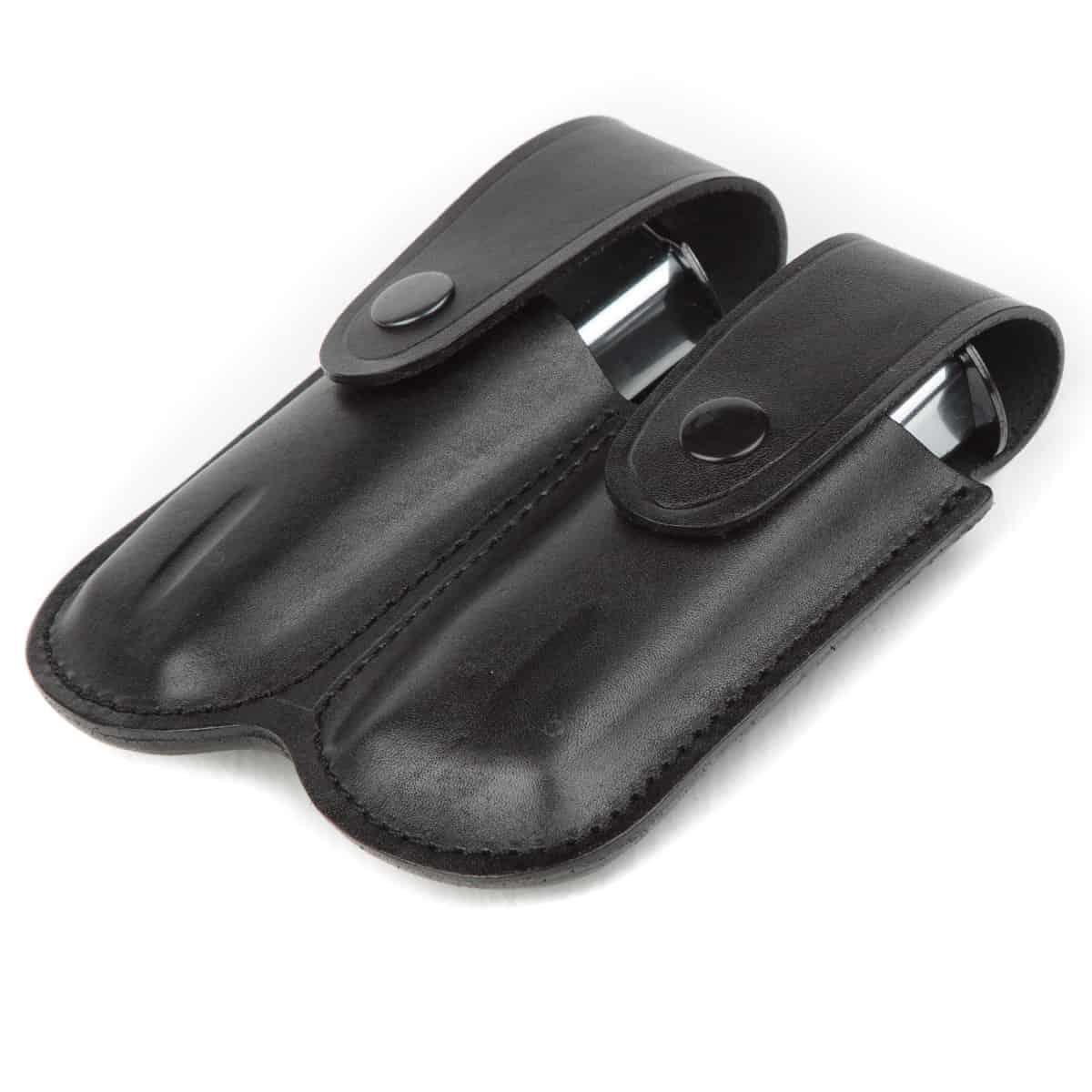 Wolf Holster Deri Şarjör Kılıfı Çiftli Maşalı Siyah