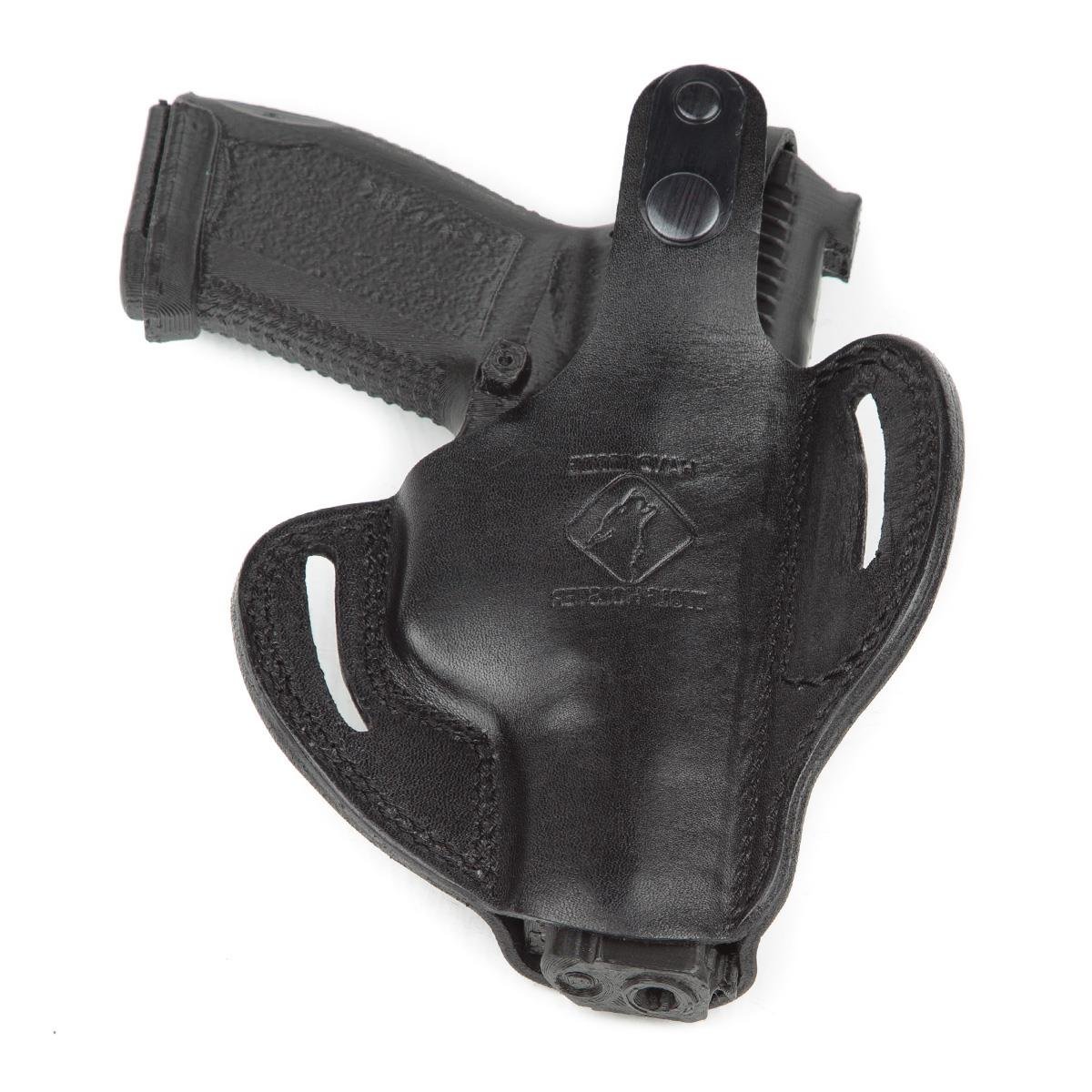 Wolf Holster Sarsılmaz SAR9 Deri Tabanca Kılıfı Tam Kelebek Sol El Siyah