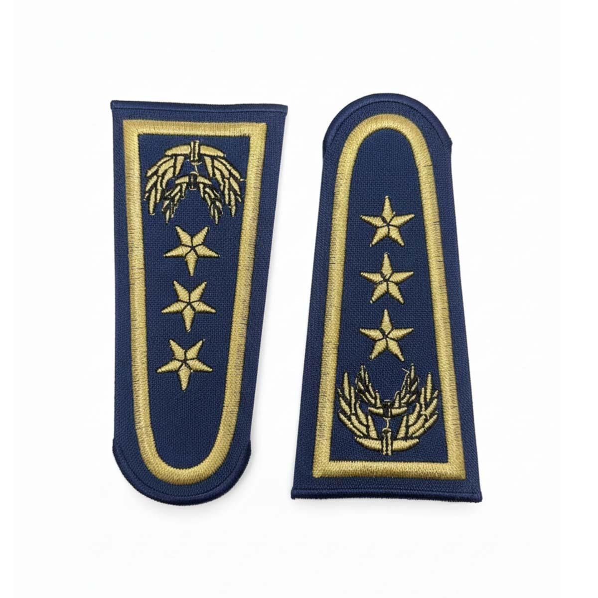 Zabıta Müdür Apoleti Nakışlı 3 Yıldız