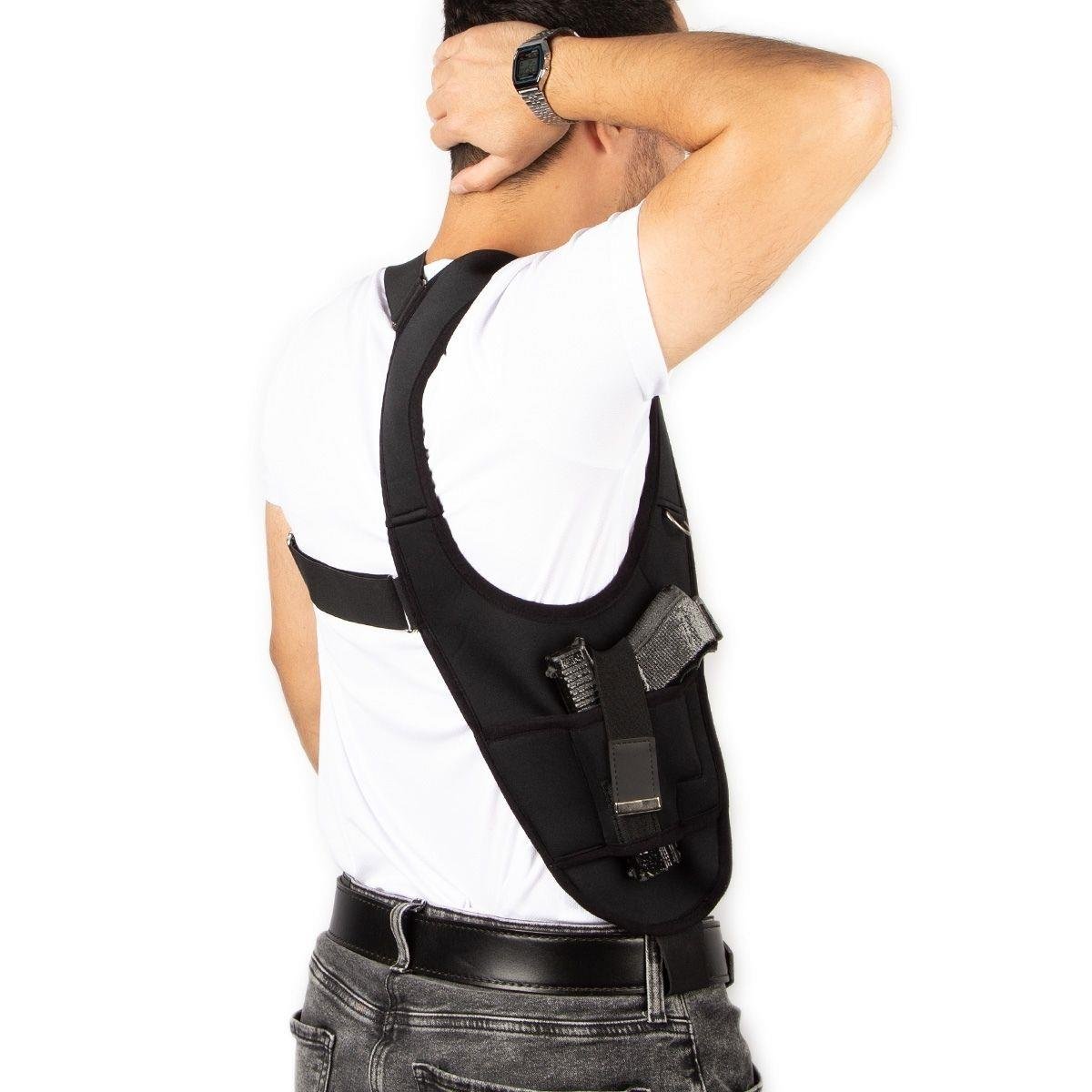 Zeytin Dalı Koltuk Altı Tabanca Kılıfı Sol El Siyah