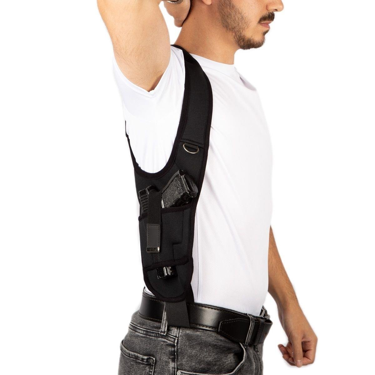 Zeytin Dalı Koltuk Altı Tabanca Kılıfı Sol El Siyah