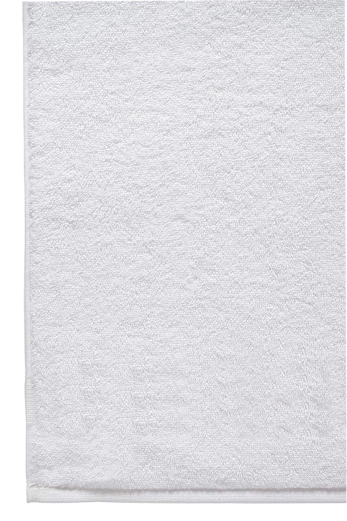10 lu Otel Banyo Havlusu %100 Pamuklu 70X150 Cm Beyaz 20/2 Ring 500 Gr