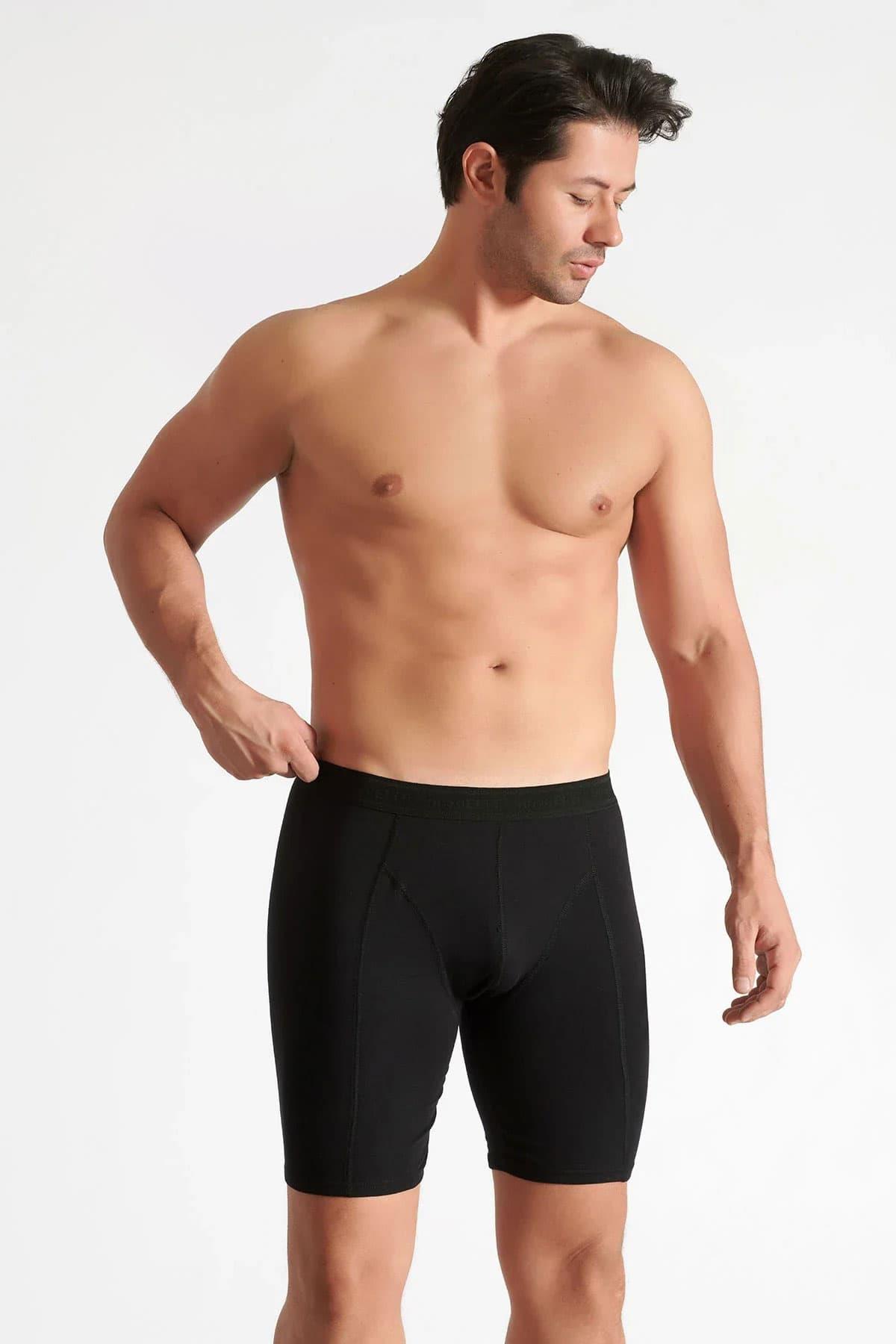 2'li Tutku Elit ELT1253 Erkek Extra Uzun Boxer