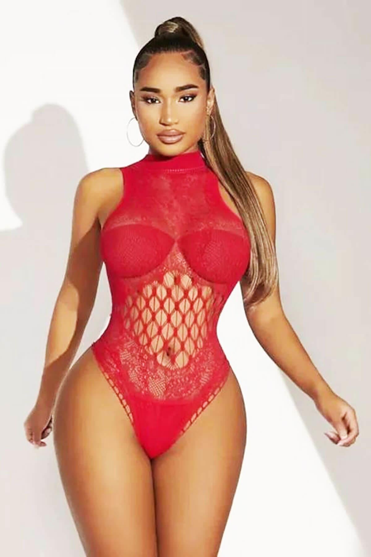 Balıkçı File Model Bodysuıt  Fantezi Vücut Çorabı 3011