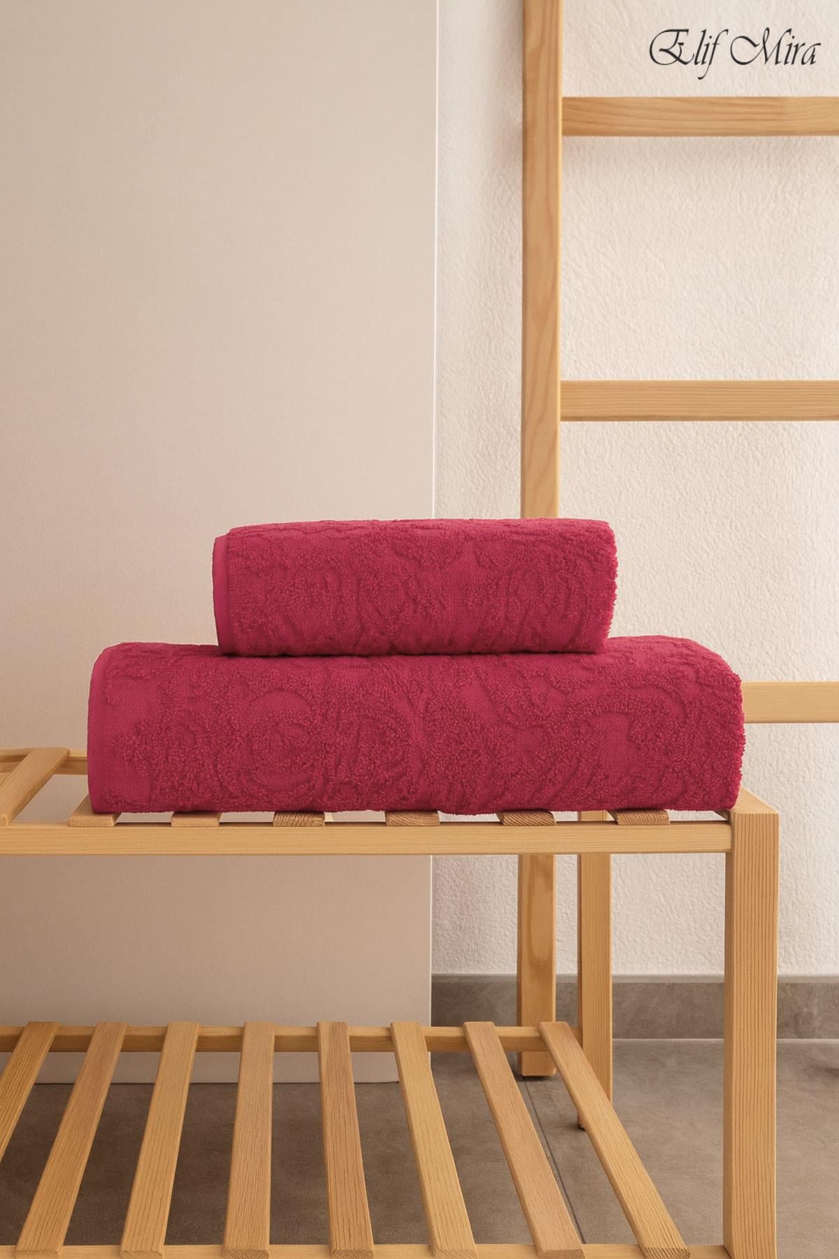 Banyo & Yüz Havlusu Seti %100 Pamuk 90x150 + 50x90 cm – Amorivy