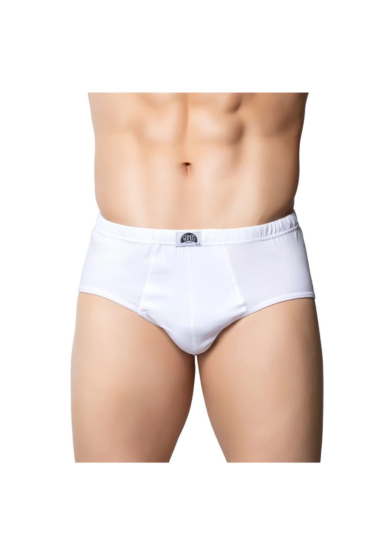 Gümüş İç Giyim Erkek Slip Pamuklu Külot 6 Lı Paket