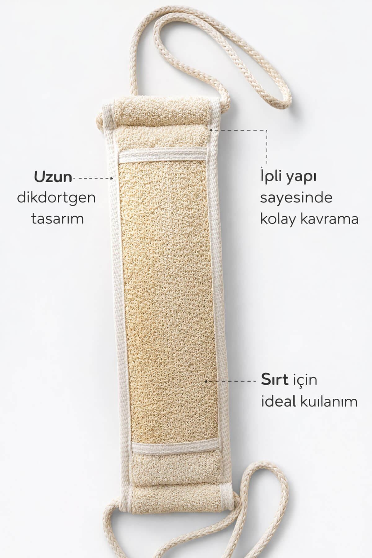 Kabak Lifli İpli Kemer Uzun Sırt Kesesi