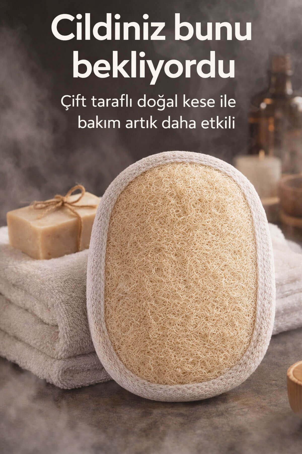 Kabak Lifli Oval Lastikli Yüz Ve Vücut Kesesi