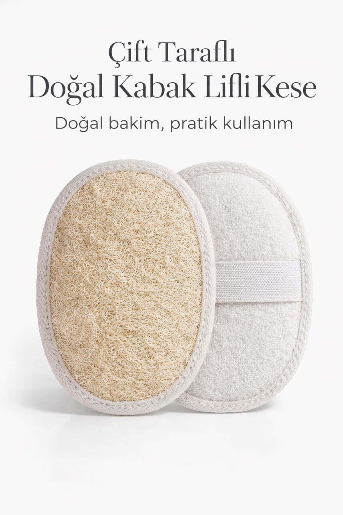 Kabak Lifli Oval Lastikli Yüz Ve Vücut Kesesi