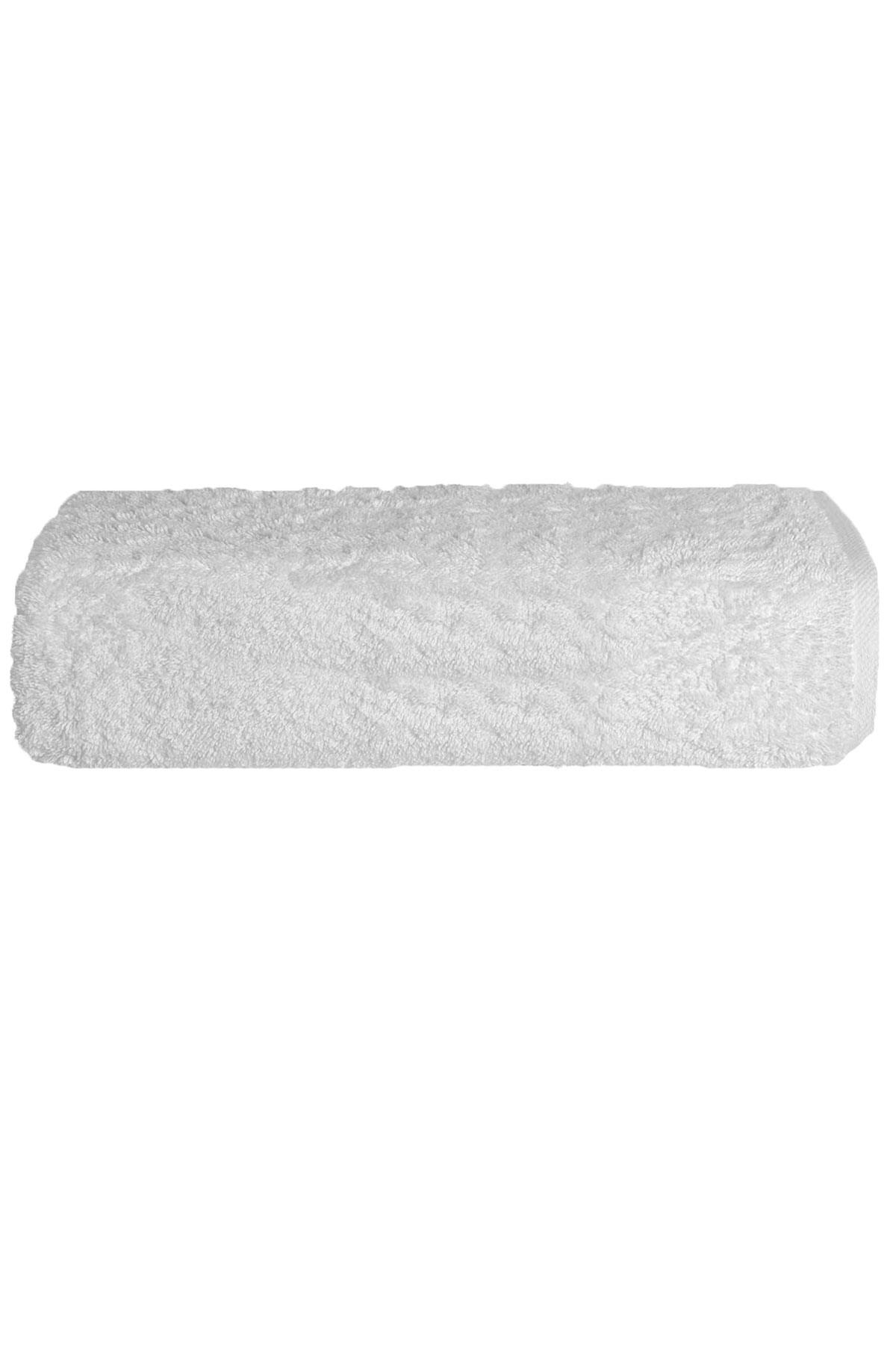 Otel Banyo Havlusu %100 Pamuklu 90X150 Cm Beyaz 16/1 Aksoft 610 Gr