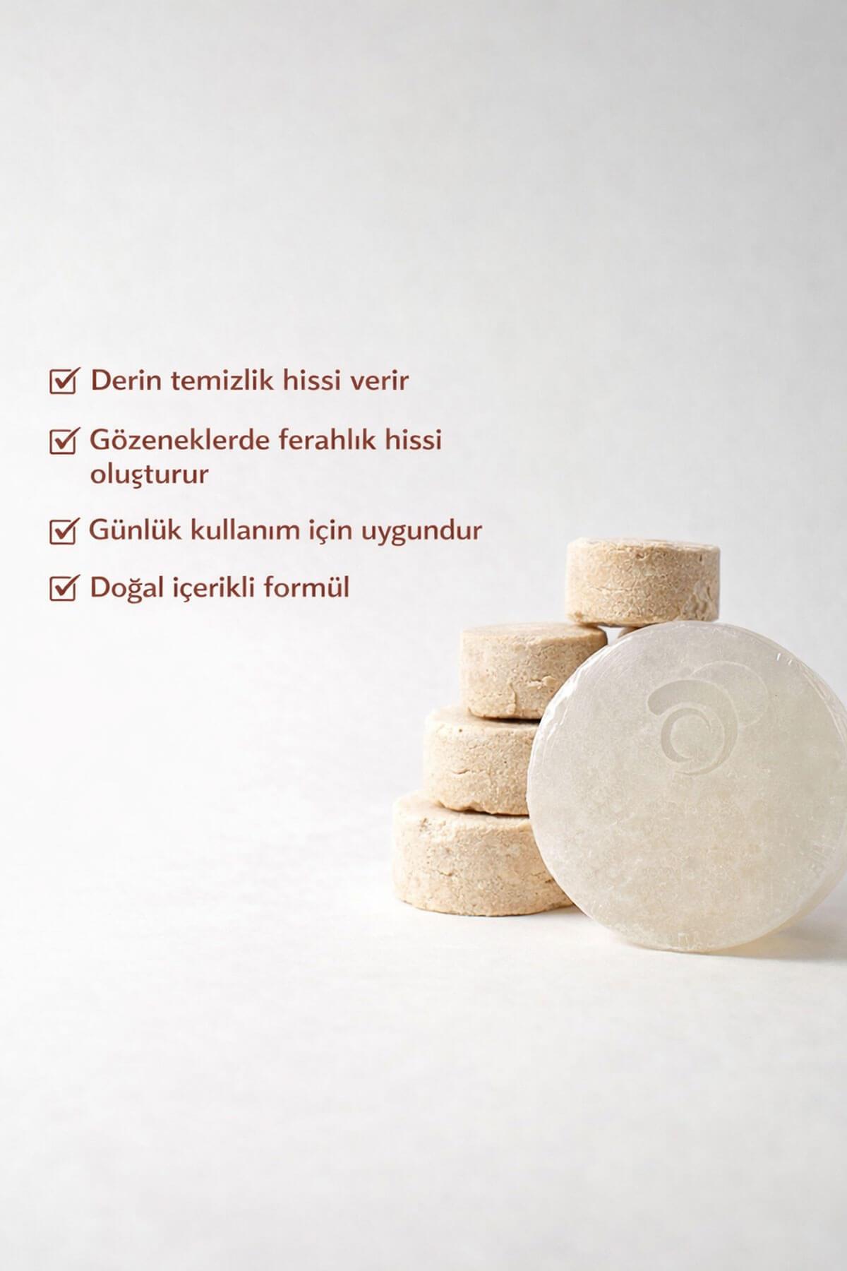 Ruşur Taşlı El Yapımı Doğal Oval Sabun - 100 gr