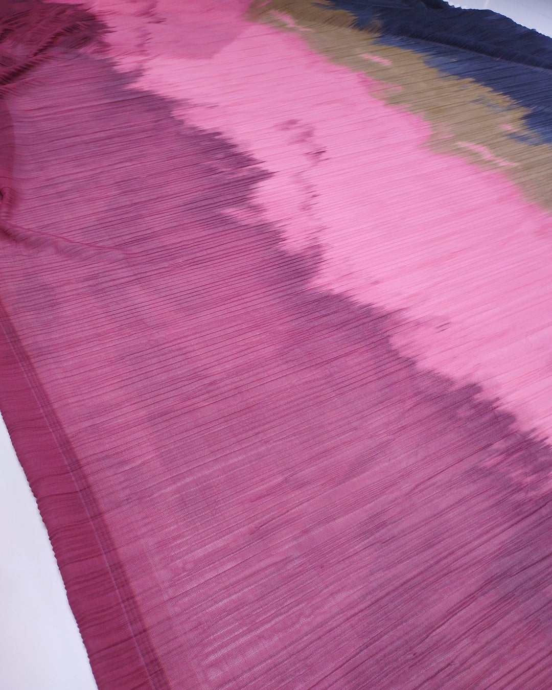 Pembe Siyah Kahve Pliseli File Kumaş Esnek Yumuşak Elbiselik & Bluzluk 140x240cm