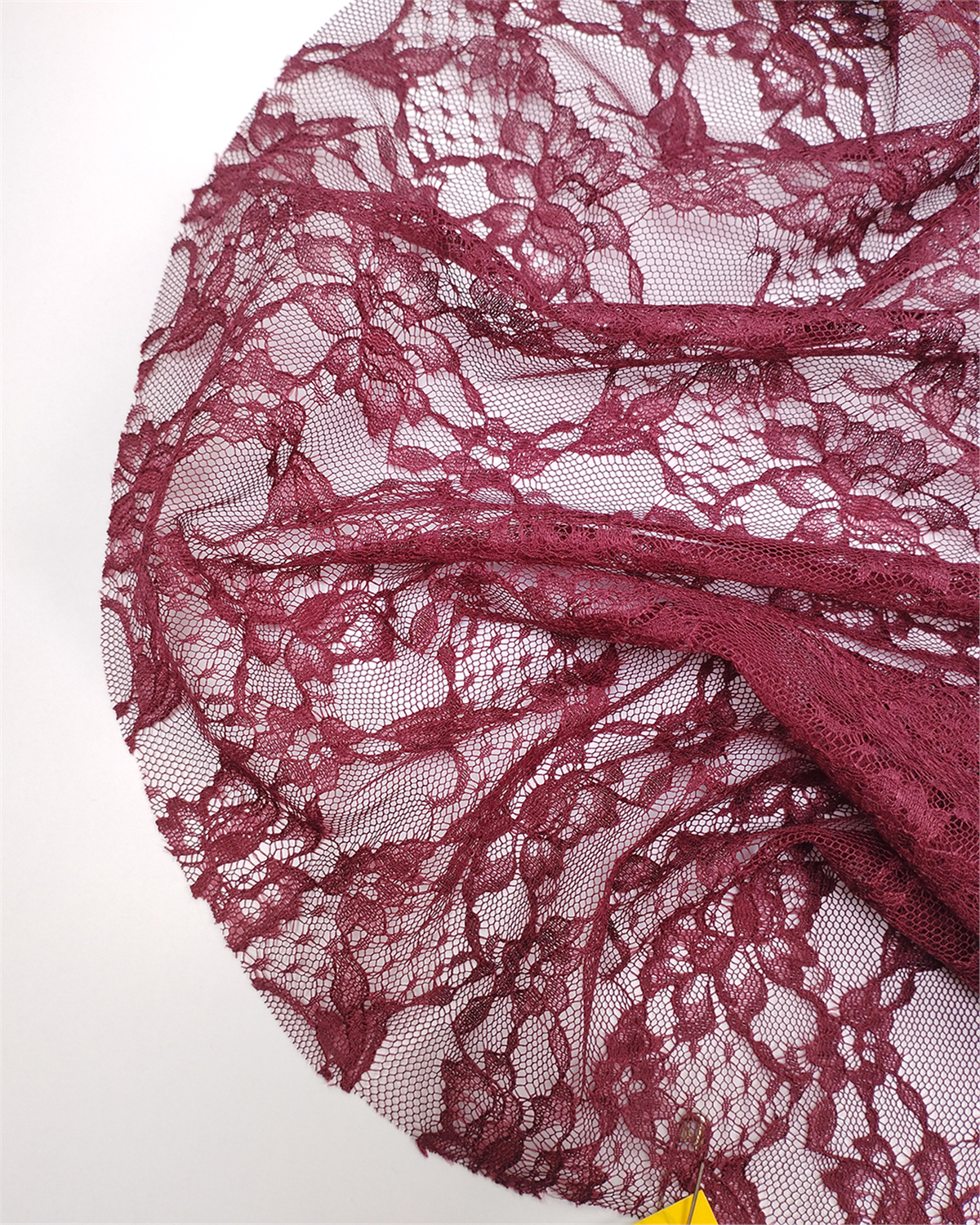 Bordo İnce Dantel Kumaş Elbiselik & Bluzluk 145x230cm