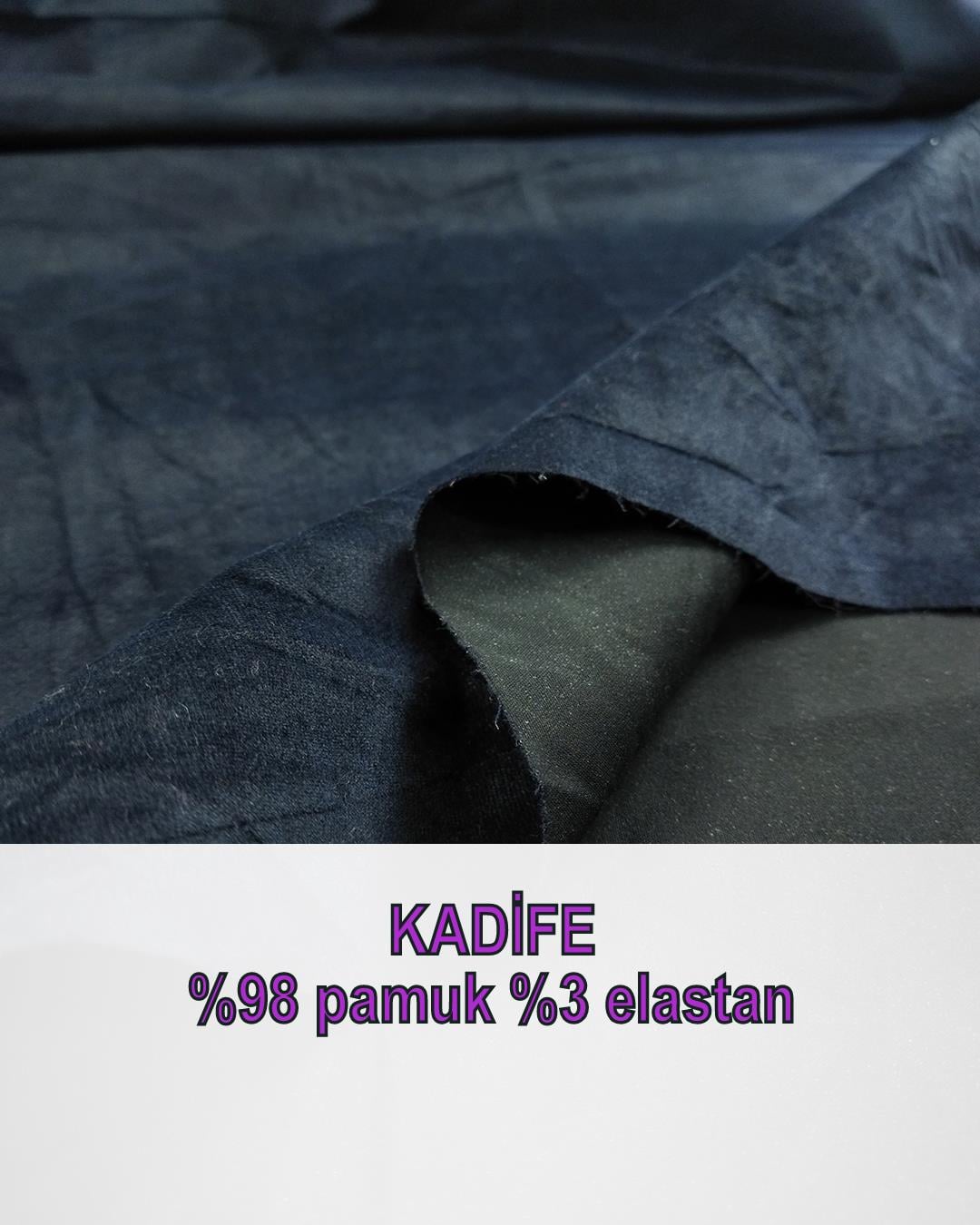 %98 Pamuk %3 Elastan Kadife En: 130 cm