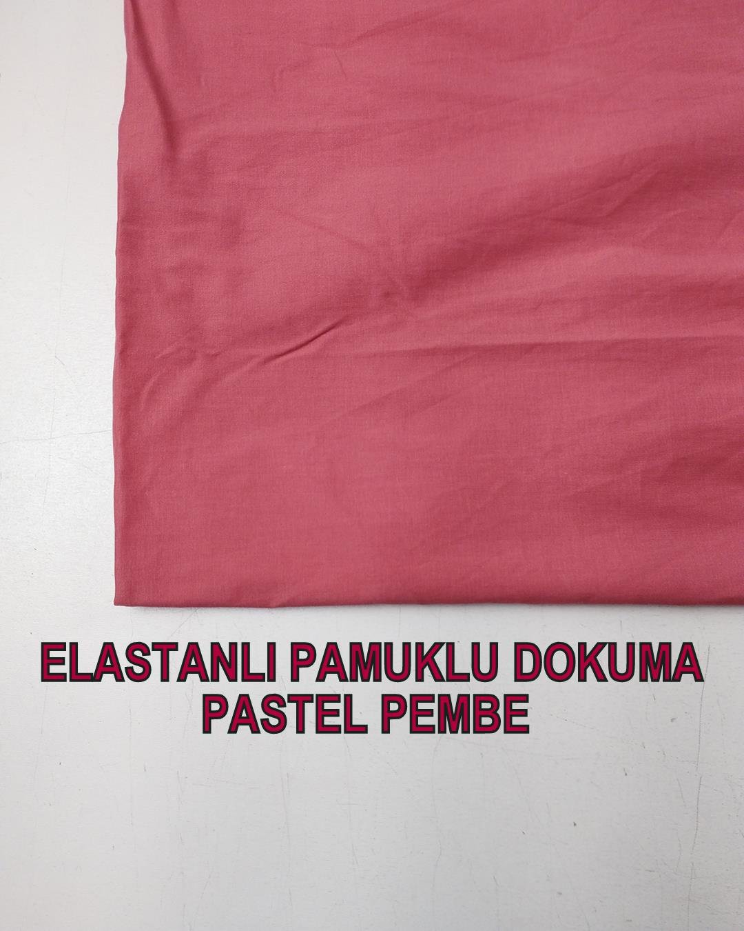 Astarlık Boyuna Esnek Dokuma Pembe RenkteEn: 140 cm