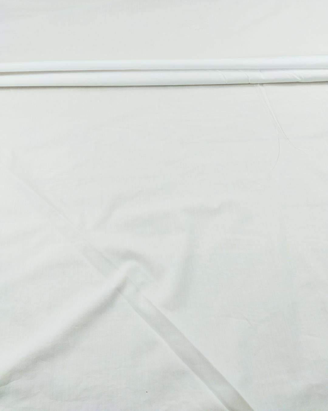 Beyaz Renkte Pamuk Poplin (En 160 cm x Boy 155 cm)