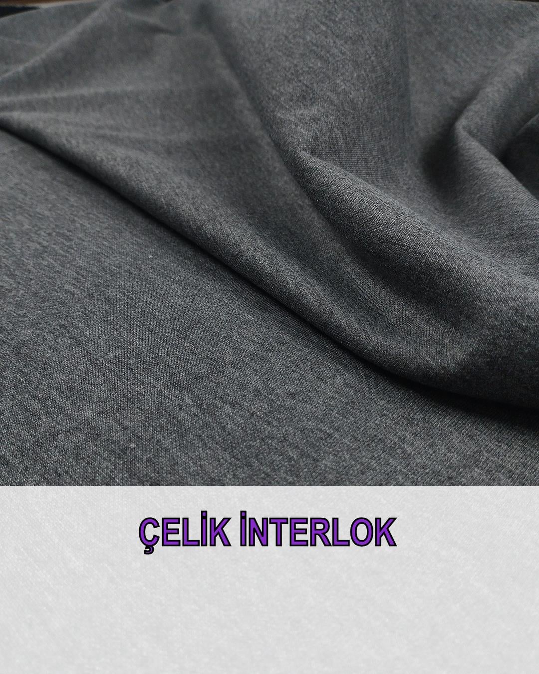 Çelik Örme İnterlok Gri Renkte En: 160 