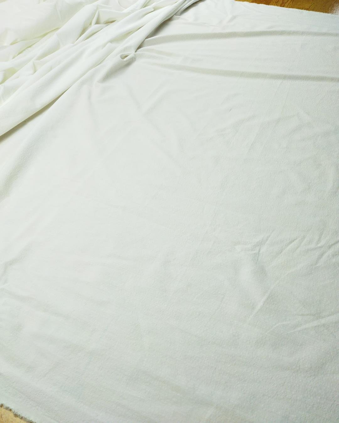 Ekru Renkte Pamuklu Dokuma (En  145 cm x Boy  205 cm)