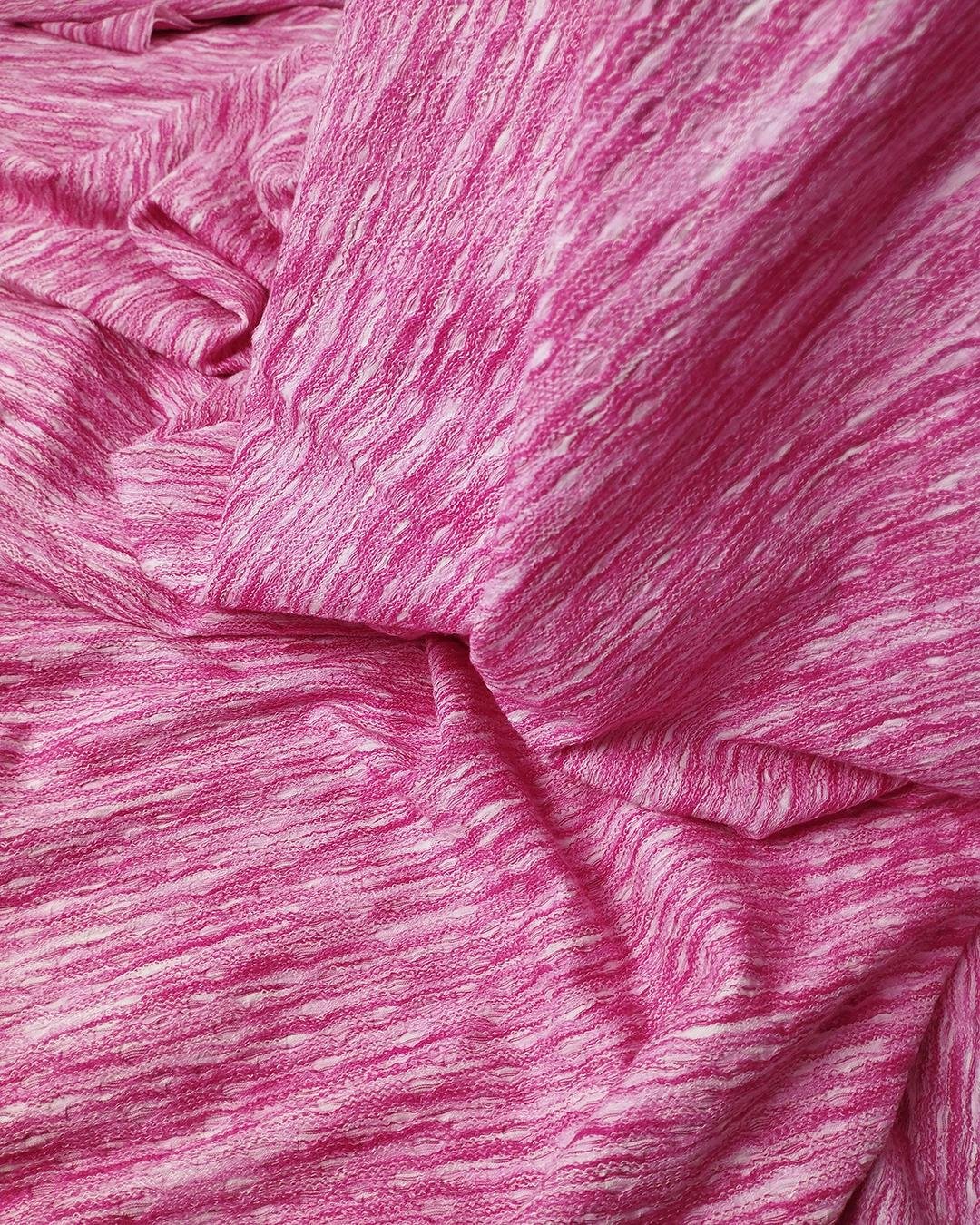 Örme Kırçıllı Pembe Renkte (En 130 cm x Boy 195 cm)