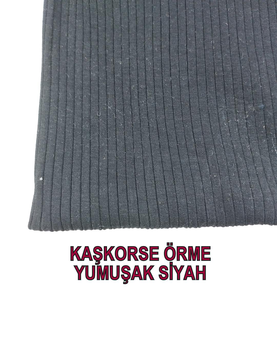Siyah Renkte Kaşkorse Triko (En 130 cm x Boy 175 cm)