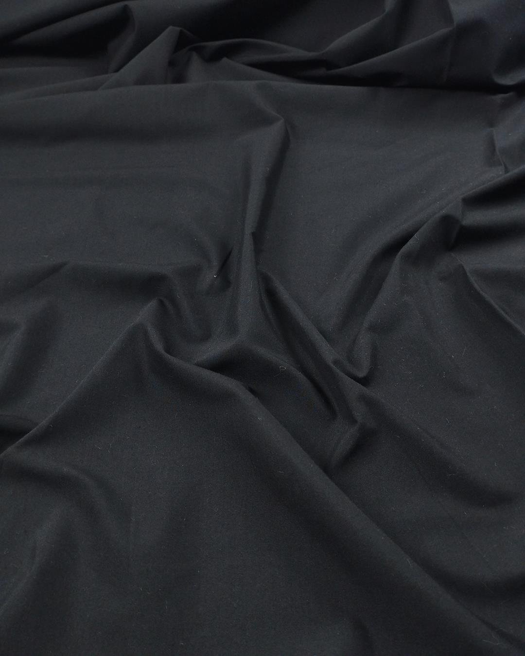Siyah Renkte Poplin Dokuma (En  140 cm x Boy 325 cm)