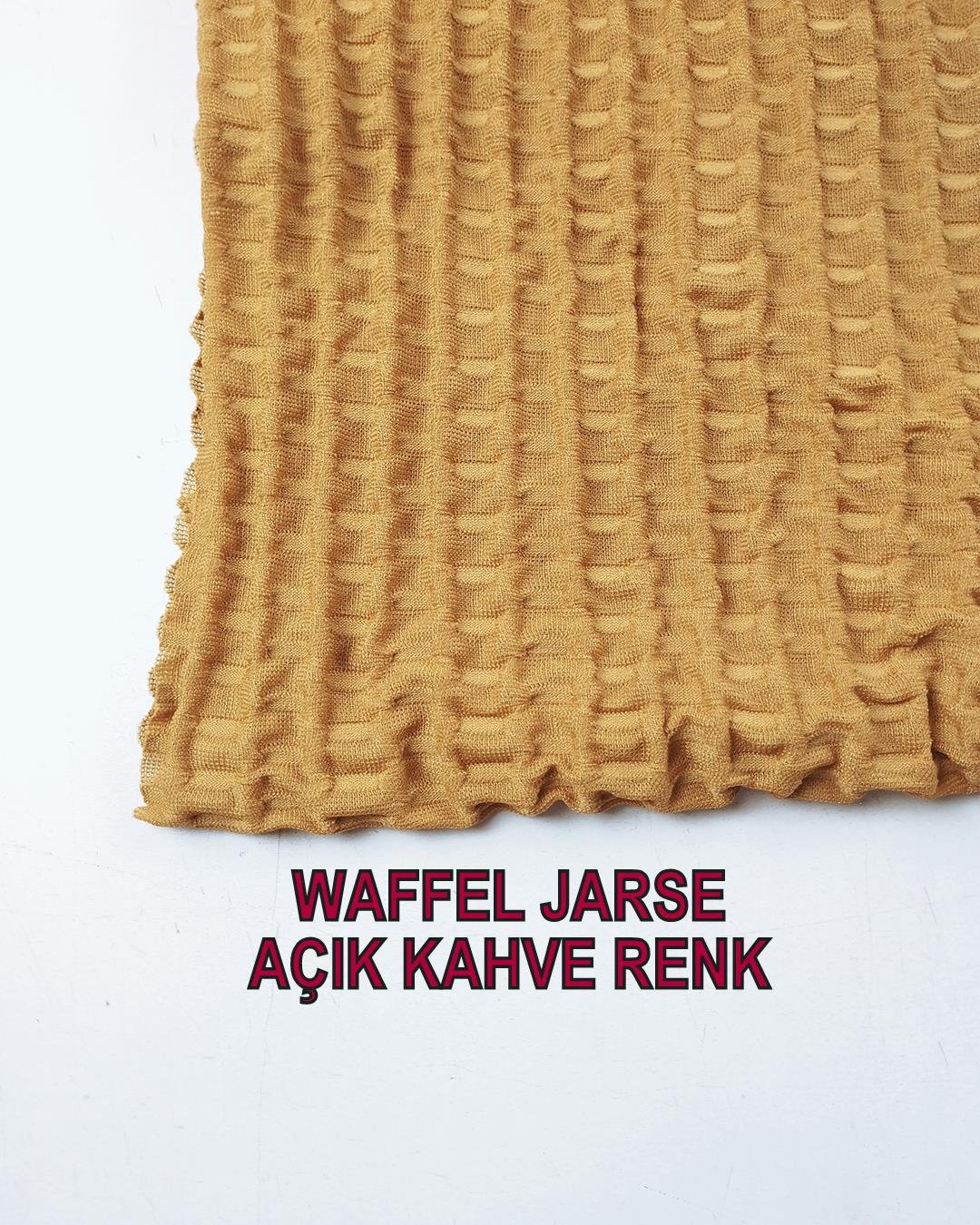 Waffle Jarse Kahve Renkte (En 110 cm x Boy 220 cm)