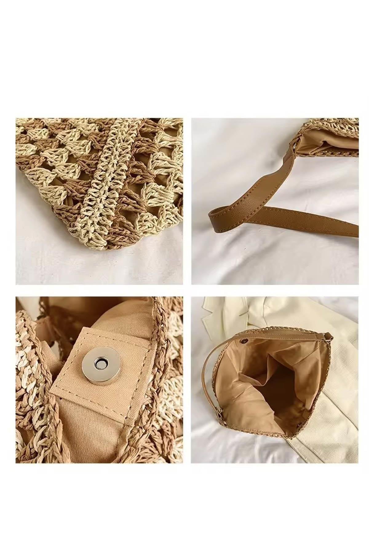 Beachcomber Bag Hasır ÇantaBeachcomber Bag Hasır Çanta | Yazlık Plaj ve Günlük Hasır ÇantaÇantaİSTANGÜL BUTİK