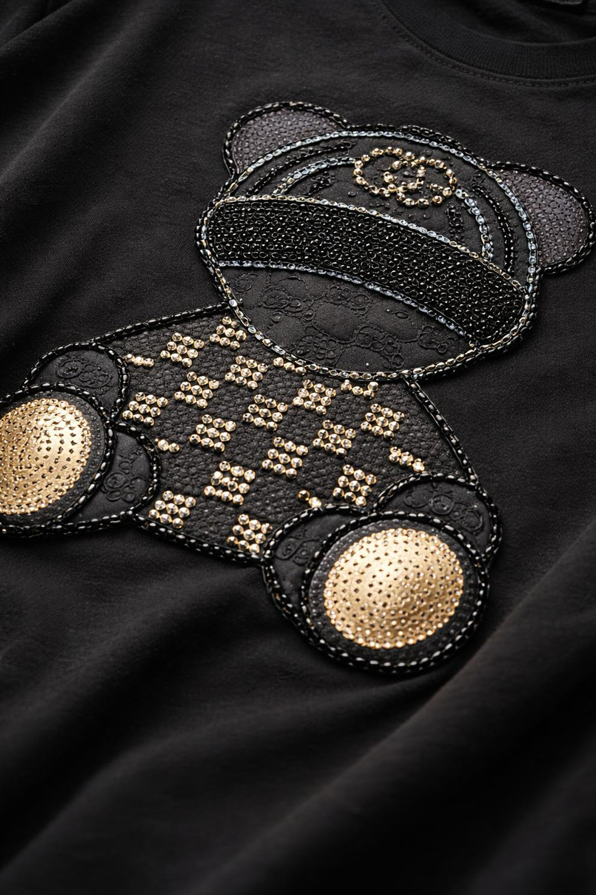 Bisiklet Yaka Diamond Teddy Taşlı Büyük Beden TişörtBÜYÜK BEDEN TİŞÖRTİSTANGÜL BUTİK