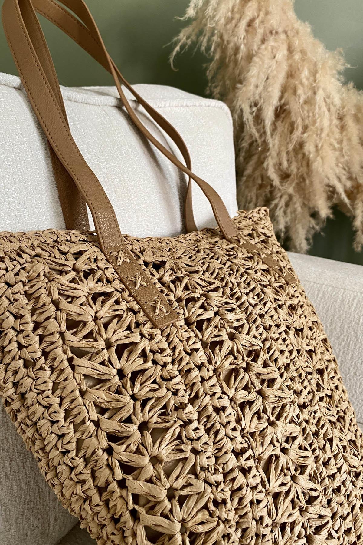 Verde Weave Hasır ÇantaÇantaİSTANGÜL BUTİK