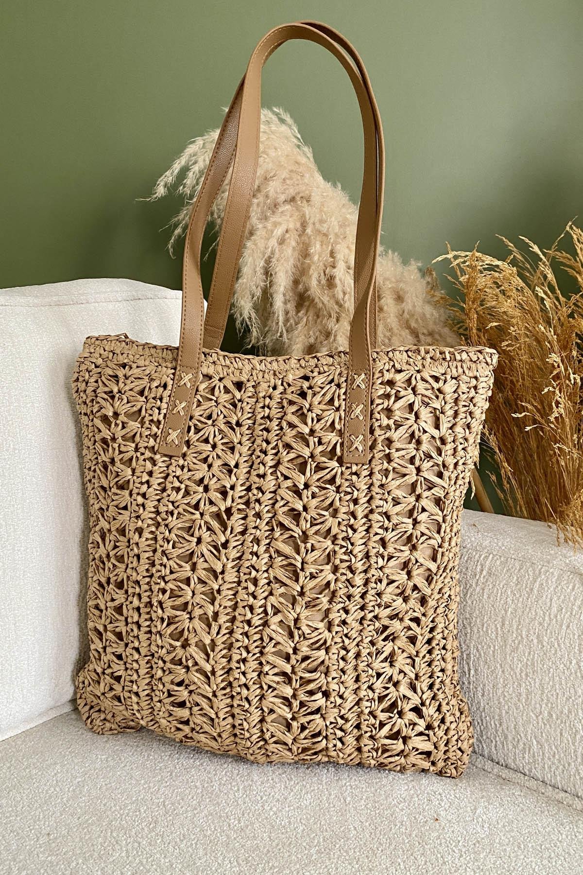 Verde Weave Hasır ÇantaÇantaİSTANGÜL BUTİK