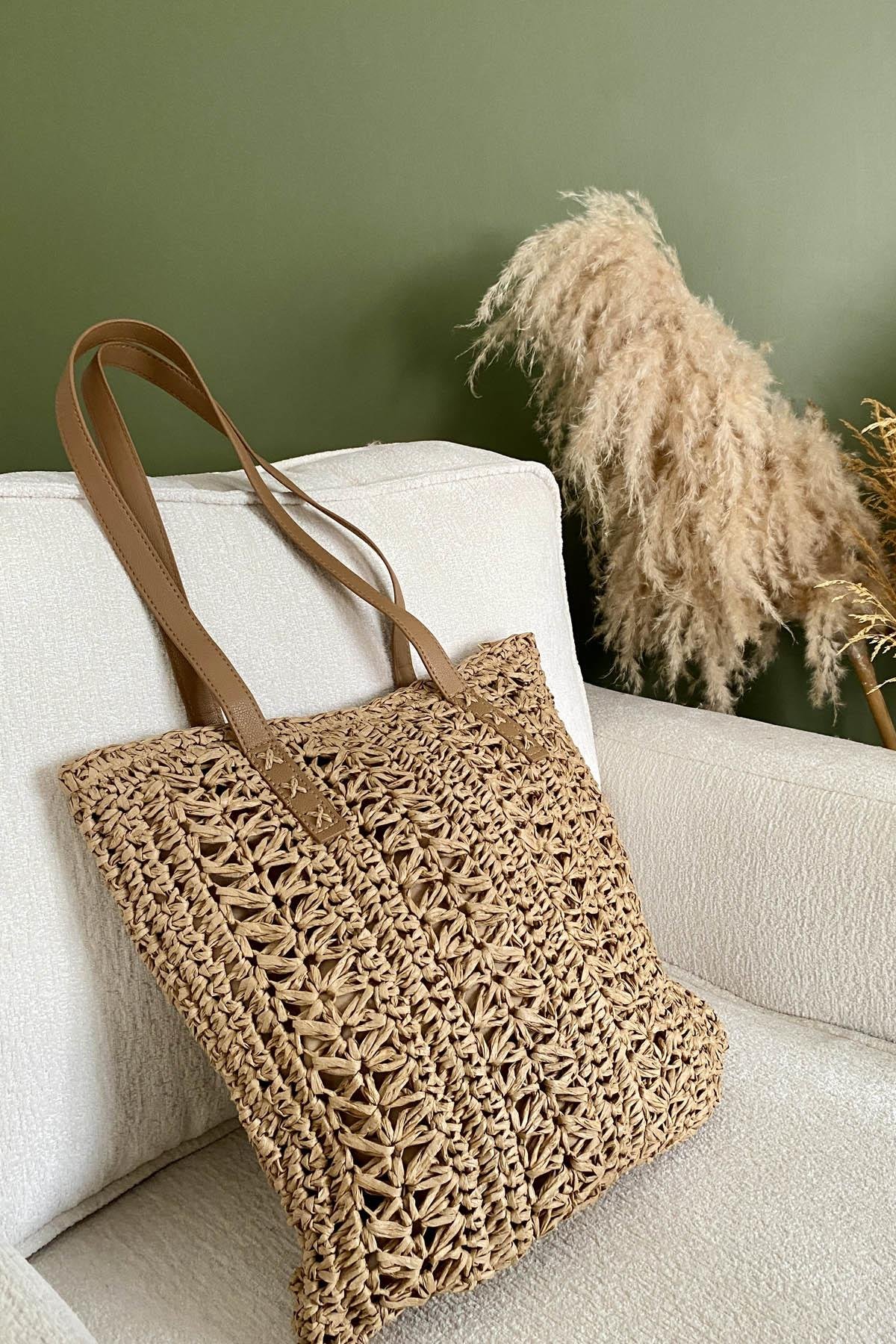 Verde Weave Hasır ÇantaÇantaİSTANGÜL BUTİK