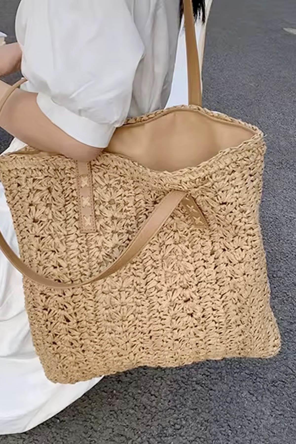 Verde Weave Hasır ÇantaÇantaİSTANGÜL BUTİK