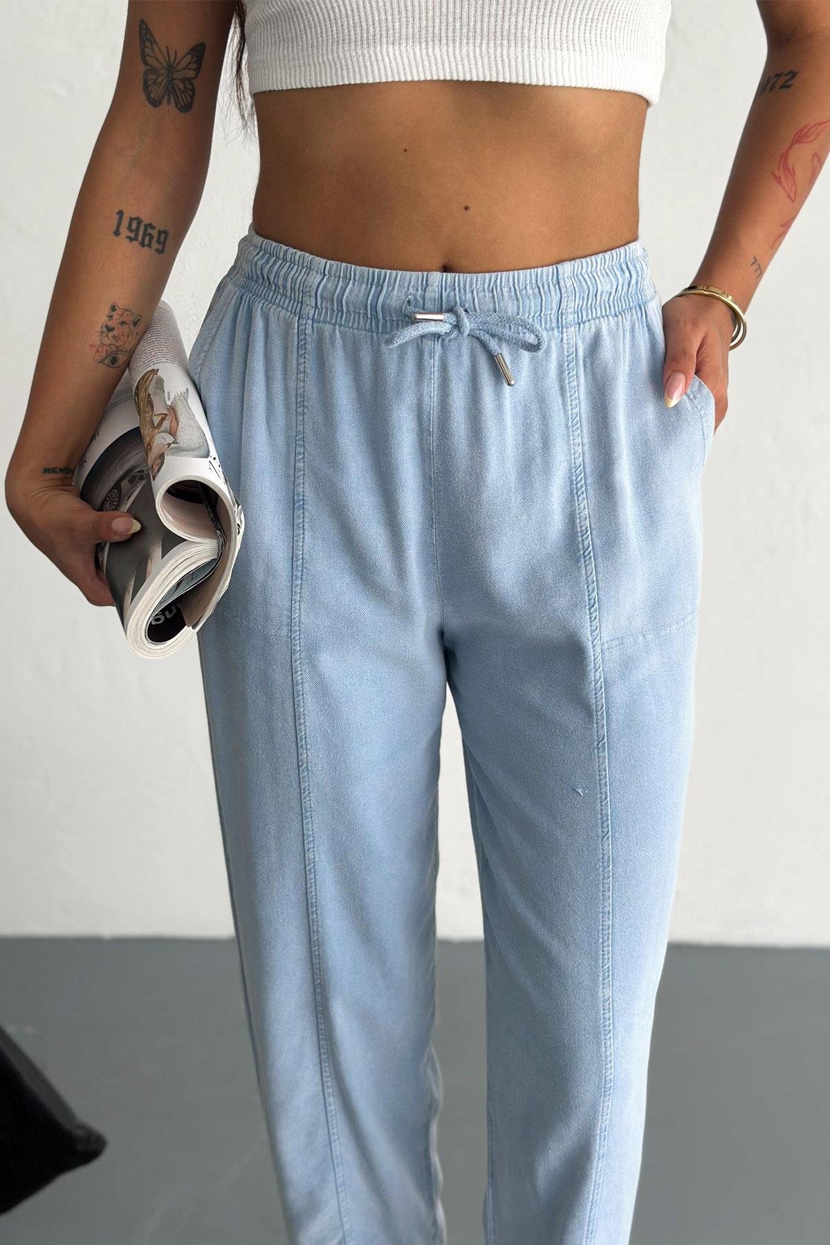 Cotton Drift Yıkama Desen Havuç PantolonCottonDrift Pantolon | Rahat Kalıp Yıkamalı Pamuk Pantolon | İstangül ButikPantolonİSTANGÜL BUTİK