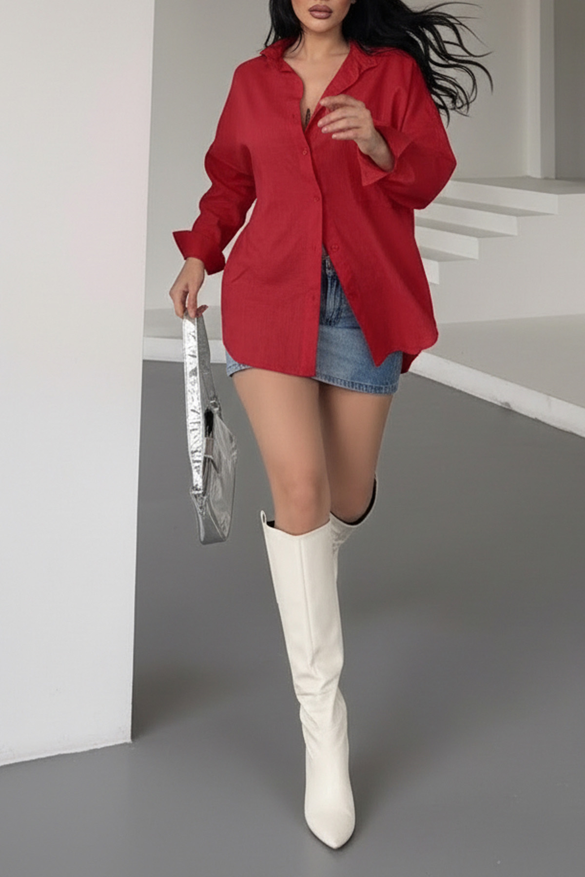 Pamuklu Keten Salaş Boyfriend Gömlekİstangulbutik.com'da aradığınız pamuklu keten salaş boyfriend gömlek modelleri en uygun fiyatlarla sizleri bekliyor! Şimdi hemen tıklayın ve şık görünümün tadını çıkarın.GömlekİSTANGÜL BUTİK